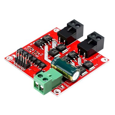 DROK DC Motor Driver L298 Dual H Bridge Motor Speed Controller DC 65V27V 7A PWM Motor Regulator Board 12V 24V Electric Motor Control Module Industrial 160W with Optocoupler Isolation