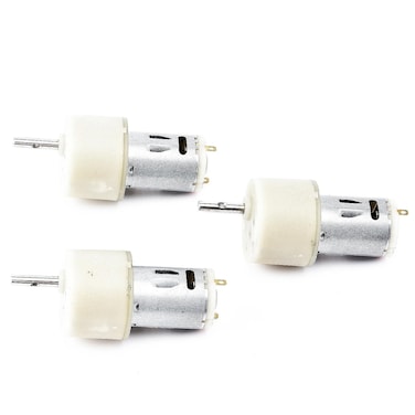 Vioncont 3Pcs Permanent Magnet DC Gear Motor Carbon Brush Motor Large Torque Adjustable Speed Motor Pack of 3 KRVT0005