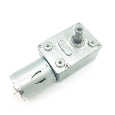 BRINGSMART 12V 160rpm DC Worm Gear Motor 15kgcm High Torque Low Speed Mini Turbine Worm 624V Reducer Electric Motor SelfLocking for Toys