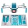 Wrapgrade Skin Compatible with DJI Mini 2  Accent Color CARIBBEAN BLUE