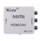 Wiistar HDMI to AV CVBS Converter 1080P Mini HDMI to RCA Composite Video Audio Converter Adapter Box Support PALNTSC for HDTV PS4