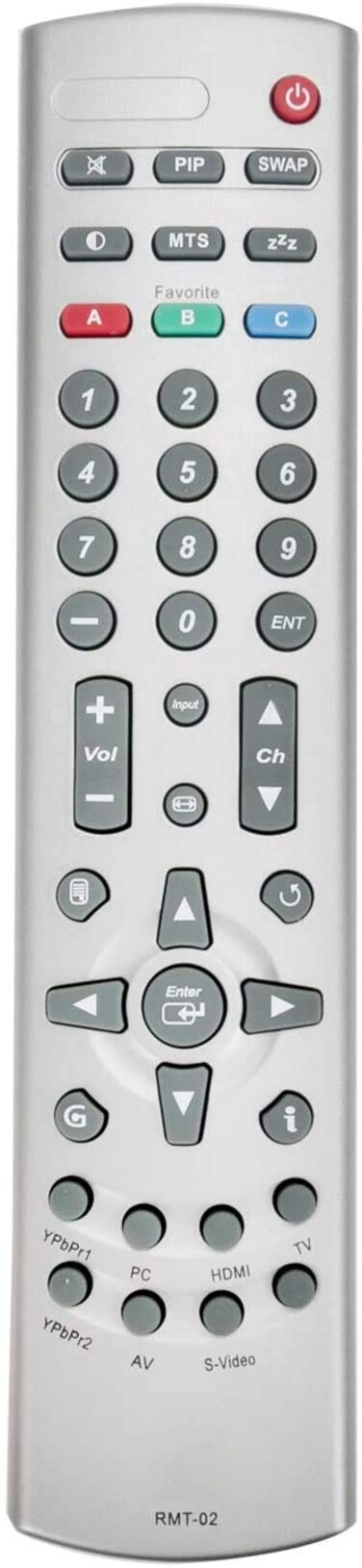 RMT02 Remote Control Replacement for Westinghouse LCD LED HDTV TV