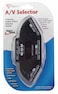 TriQuest 3In1 Composite AudioVideo Selector Switch Box Black 5450