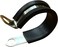 Temoyj Cable Clamp10 Pack 2 Inch Stainless Steel Cable Clamp Pipe Clamp Metal Clamp Rubber Cushioned Insulated