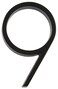 Distinctions by Hillman 843199 5Inch Floating Mount House Black Number 9