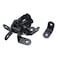 MY MIRONEY MTMTOOL Stainless Steel L Corner Brace Shelf Bracket Heavy Duty Angle Bracket Wall Hanging with Screws Black 25 x 16 x 25mm1 x 06 x 1 AMT05310204
