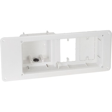 ARLINGTON INDUSTRIES TVB613 WALL PLATE PLASMA FOUR GANG RECESSED OLD OR NEW WORK