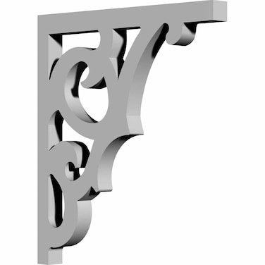 Ekena Millwork BKT11X11X00SW 78Inch W x 11Inch D x 12Inch H Swansea Bracket
