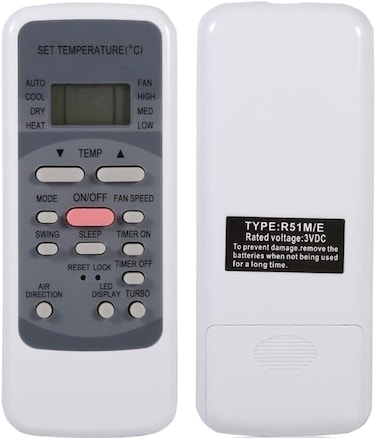 UBay Universal Remote Control Replacement for Midea Air Conditioner Type R51ME
