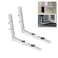 LBG Products Universal Outdoor Wall Mounting Bracket for 900018000 BTU Ductless Mini Split Air Conditioner Condenser UnitHeat Pump Systems Support up to 280lbs
