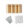 Wexel Art 1Inch Short Wall Mounts for Wexel Art Framing Grade Acrylic Floating Frames Gold Pack of 4
