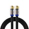 Philips RG6 Quad Shield Coaxial Cable 6 ft inWall Rated Ideal for TV Antenna DVR Satellite Cable FType Connectors 3 Ghz Digital Black SWX9444B27