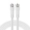 GE RG6 Coaxial Cable 6 ft FType Connectors Double Shielded Coax Input Output Low Loss Coax Ideal for TV Antenna DVR VCR Satellite Receiver Cable Box Home Theater White 33602