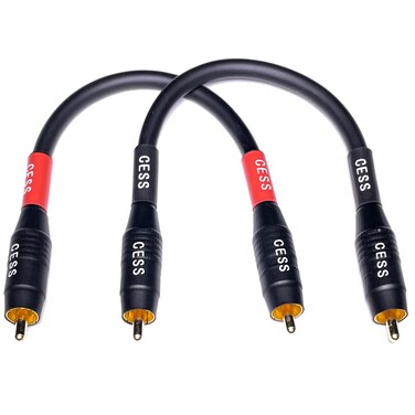 CNCESS CESS0756i Heavy Duty Waterproof RCA Cable Phono Male to Male 6 in