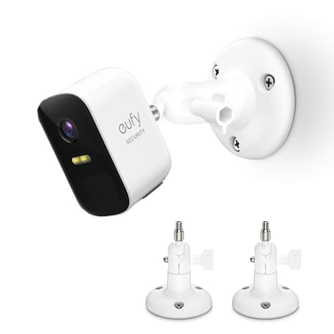 VOMENC Adjustment Wall Mount Holder Compatible with Eufycam 2cEufycam 2Eufycam E and Other Eufycams Compatible Models14 Screw Eufycam Wall Mounts 2PACK White