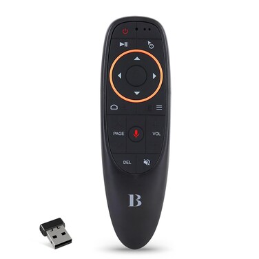 BL Chabeia Voice Remote Air Mouse Remote 24G RF Wireless Remote Control with 6 Axis Gyroscope and Infrared Learning Air Fly Mouse with Voice Input for Android TV BoxPCSmart TVHTPCProjector
