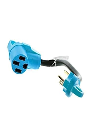 Road  Home 18 RV Adapter  30 Amp Male to 50 Amp Female for a Reliable Connection When Hooking Up to a Standard CampgroundStyle Electrical Post Rated for 20 Degrees Fahrenheit  692116
