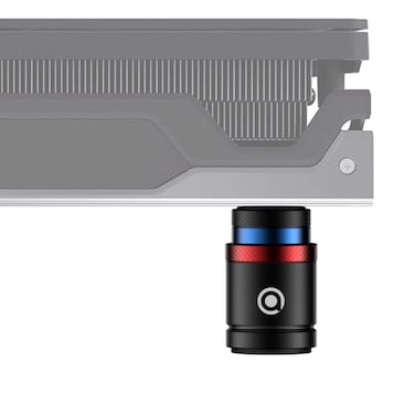 A ANIDEES Graphics Card Holder GPU Mount Full Aluminum Bracket Provides Strong Grip and Stand for Universal VGA Cards Support from 25 to 62 mm Length AIGPS