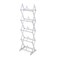 Atlantic Mitsu 5Tier Media Rack  130 CDs 90 DVDs BluRay or Games in Clear PN64836265 White