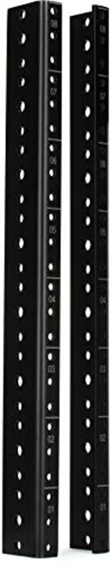 Gator Rackworks Heavy Duty Steel Rack Rail Set 8U Rack Size GrwRackrail08U