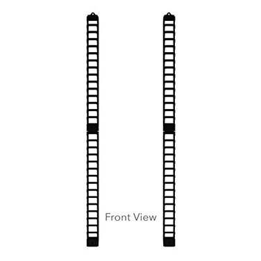 Atlantic Media Stix WallMount CDDVD Media Storage Rack 4pack Black Updated