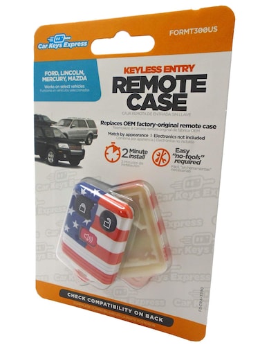 Car Keys Express 3 Button USA Flag Shell for Ford Keyless Remote
