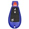 KeylessCanada 1 New Blue Keyless Entry 5 Buttons Remote Start Car Key Fob IYZC01C M3N5WY783X For Grand Cherokee  Commander  SHELLCASE ONLY No Electronics
