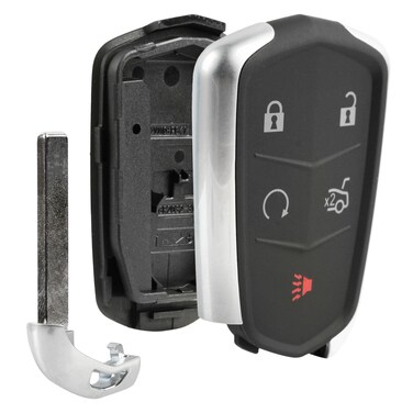 Key Fob Keyless Entry Smart Remote Shell Case  Pad fits Cadillac ATS CT6 CTS SRX XT5 XTS