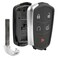 Key Fob Keyless Entry Smart Remote Shell Case  Pad fits Cadillac ATS CT6 CTS SRX XT5 XTS