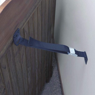 Toddleroo by North States Furniture  TV Straps  HeavyDuty MultiFunctional Straps That Help Prevent Furniture Tipping  Baby proofing with Confidence 2Pack Black