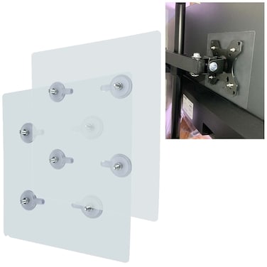 NOBER VESA Mount Adapter Bracket Kit NonVESA Mounting Universal for 75 VESA Monitor Arm Compatible 2 Pack