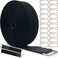 AKX Wide 2 40 Ft Cable Straps with 20 Metal BucklesBlack