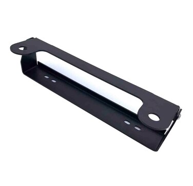 Steel Flipup Winch Hawse Fairlead Number Plate Bracket Heavy Duty Black Powder Coated Finish