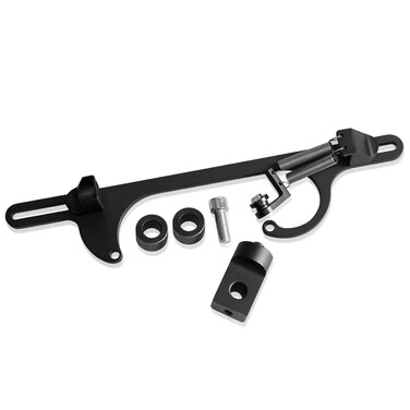 YIUIY 4150 4160 Series Throttle Body Cable Bracket Billet Aluminum Anodized Throttle Cable Bracket Adjustable Red