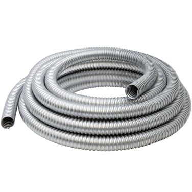 Maxxima 38 in x 25 ft Galvanized Steel Flexible Conduit Greenfield Electrical 25 Foot Roll