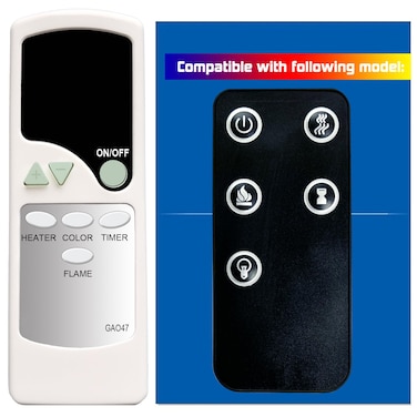 XINJISHIMIN Replacement Remote Control for Northwest Electric Fireplace Heater BEF36WM BEF42WM BEF50WM BEF54WM BEF60WM BEF72WM C124042002D01GAO47