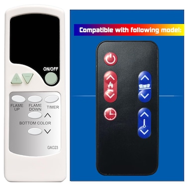 XINJISHIMIN Replacement Remote Control for Signature by Ashley Electric Fireplace EF1660 W10022 W90168