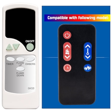 XINJISHIMIN Replacement Remote Control for Signature by Ashley Electric Fireplace EF3023B EF1623 EF3030A W100101