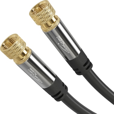 CableDirect  SAT cable coaxial cable satellite cable  TV cable with multilayer shielding and breakproof metal F connectors  76m HDTV Radio DVBT DVBC DVBS DVBS2