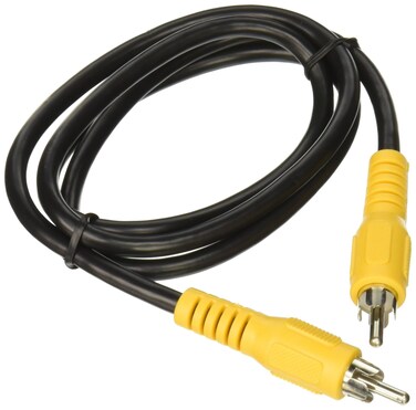 C2G Legrand RCA to RCA Video Cable Black RCA Video Cable Composite Cable 3ft Male to Male Composite Video Cable 1 Count C2G 40452