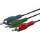 GE Component Video Cable 6 Feet Red Blue Green Connectors Video Only for TV HDTV 33607