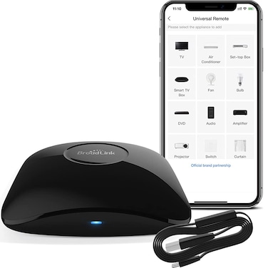 BroadLink RM4 pro HTS2 IRRF Version Wireless Universal Remote Hub with Temp and Humidity Sensor Smart Home Solution