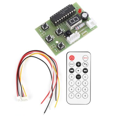 ViaGasaFamido DC 46V Digital Display Stepper Motor Remote Controller Set 2Phase 4Wire Adjustable Speed Stepper Motor Driver Board with Remote Controller