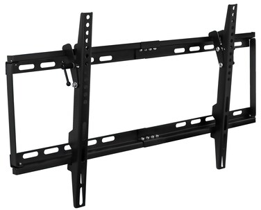 MountIt Slim Tilting TV Wall Mount  Low Profile Bracket for 3265 TV  Universal VESA Compatibility up to 600 x 400mm  130 Lbs Weight Capacity  Black
