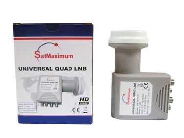 Cables Direct Online FTA Universal Ku Band LNB Quad 01dB Satellite Dish LNBF Linear Polarized 01 dB Quad