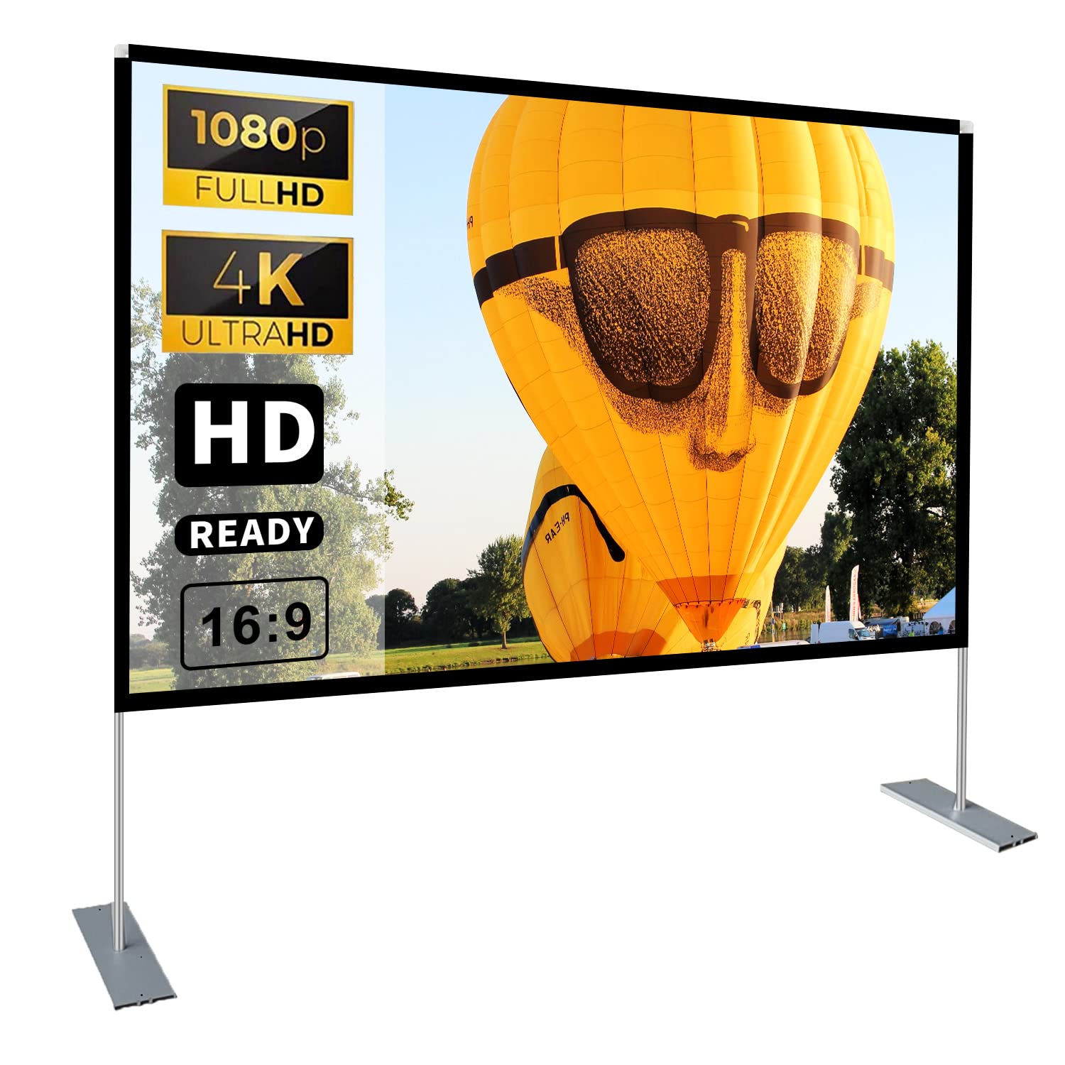 hoin Hoin Portable Projector Screen With Stand 100 inch