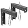 POROHOM Fhome Black Universal Projector Screen LBracket Wall Hanging Mount 6 inch Adjustable Extension with Hook Manual for Wall or Ceiling Mount Projector and Movie Screens 80 Lb Capacity Each