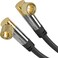 CableDirect  SAT cable coaxial cable satellite cable 90 connectors  TV cable multilayer shielding breakproof metal F connectors  18m HDTV Radio DVBT DVBC DVBS DVBS2