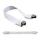ezonpinzv PZV High Frequency Coaxial Flat Cable for Windows and Door  Ultra Flat Ghost Wire  Coax Compatible with Directv Satellite Dish ATT Comcast  White Color