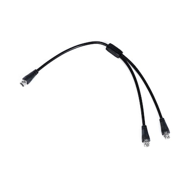 supmory F Type Coax Cable Splitter F Male to F Dual Male Cable 75Ohm for Cable Connection TV Satellite Receiver with 3 F Male to F Female adapters 1 Pack